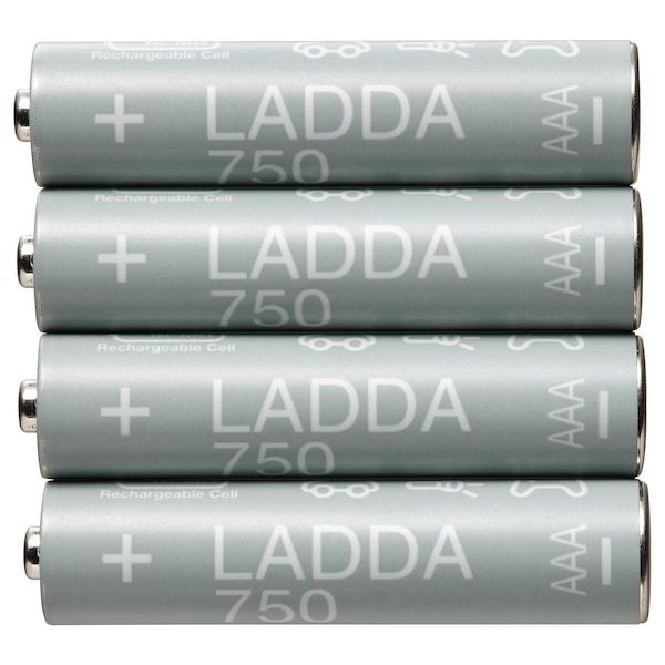 LADDA Rechargeable battery, HR03 AAA 1.2V 750mAh, 90509819
