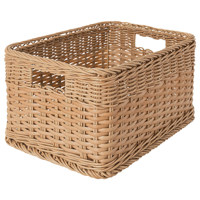 BEKNA Basket, plastic rattan, 25x35x20 cm, 90513393