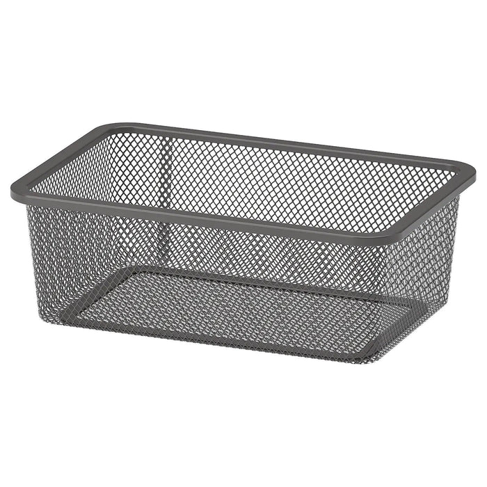 TROFAST Mesh storage box, dark grey, 20x30x10 cm, 90518569