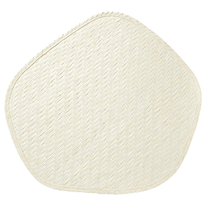 PADDFISK Place mat, palm leaf handmade, 37x35 cm, 90531556