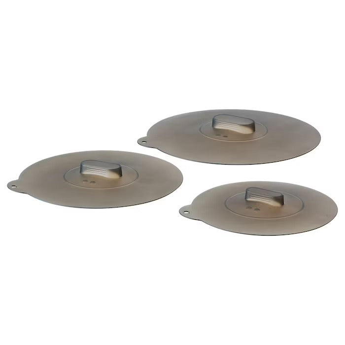 KLOCKREN universal lid, set of 3, silicone, 80449190