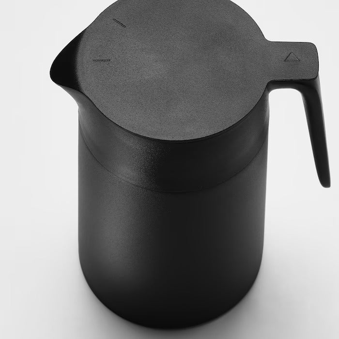 UNDERLATTA vacuum flask, black, 1.2 l, 50360231