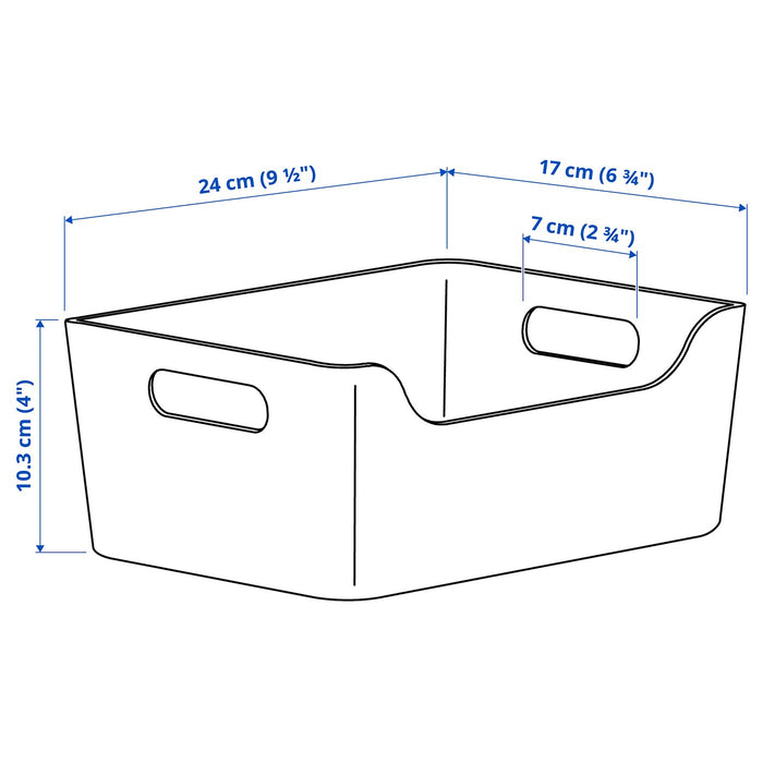 UPPDATERA box, white, 24x17 cm