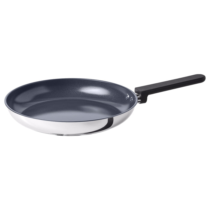 MIDDAGSMAT frying pan, non-stick coating/stainless steel, 28cm