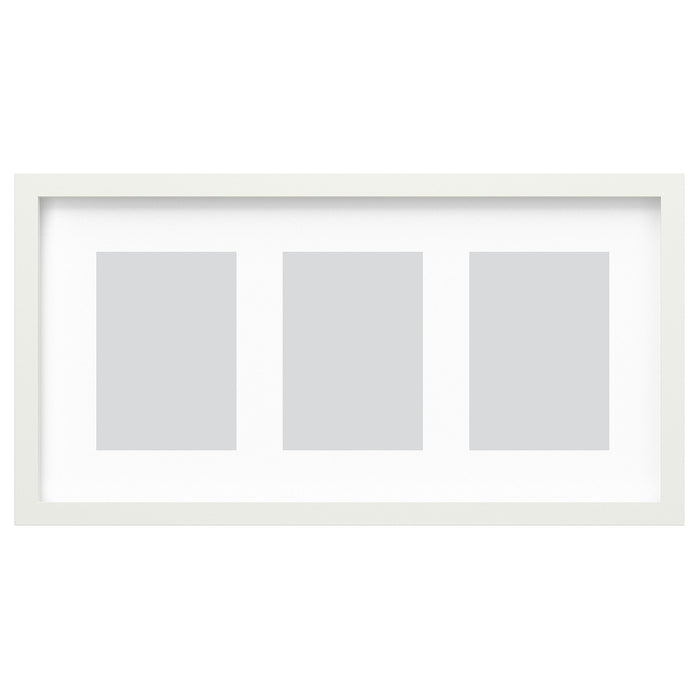 RODALM frame for 3 pictures, white, 55x28 cm