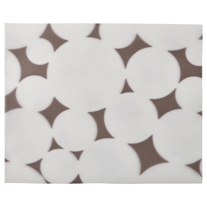 VARKLYNNE place mat, patterned black/white, 36x29 cm