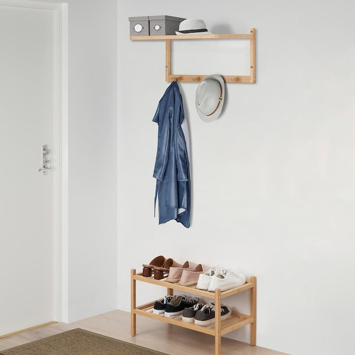 VASSKAR Shoe rack 60cm, bamboo