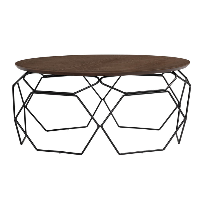 NANO Coffee table, black/cocoa, 80cm, 132081