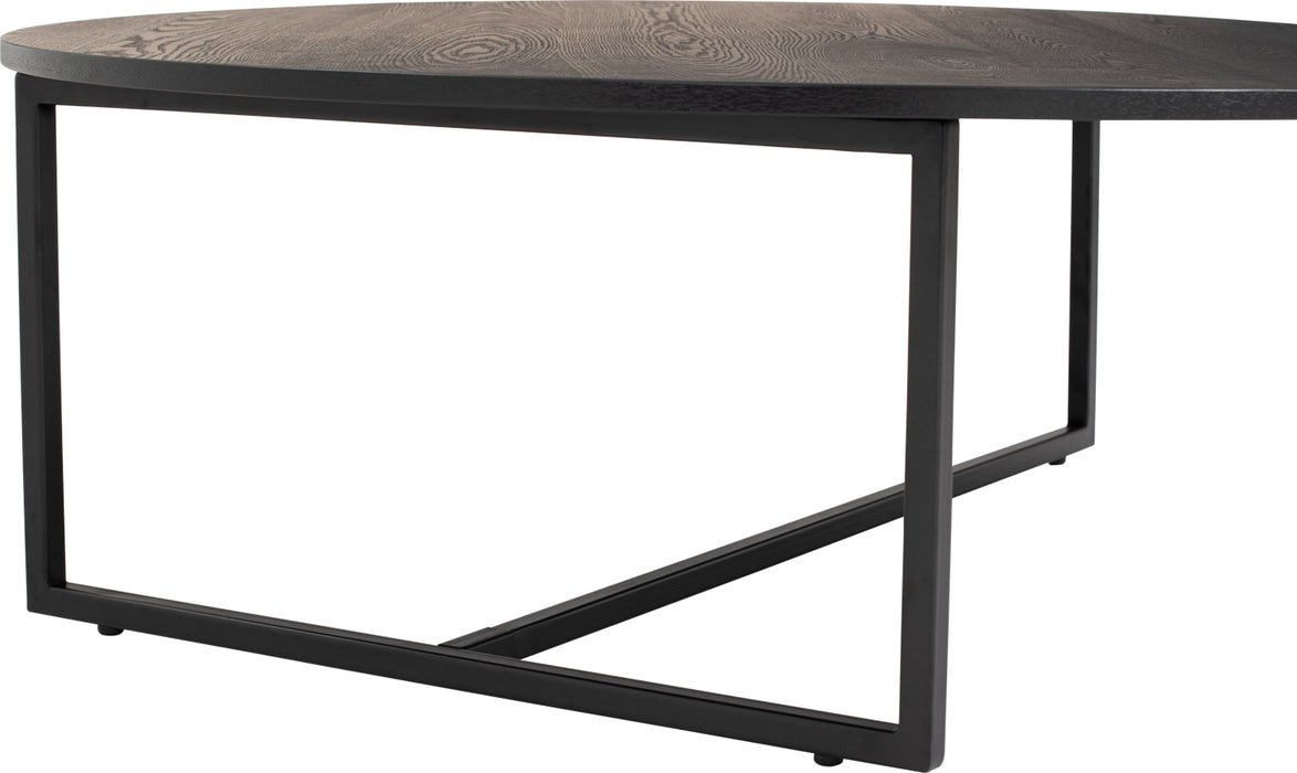 TURNER Coffee table, black/black ash, 100cm, 133098