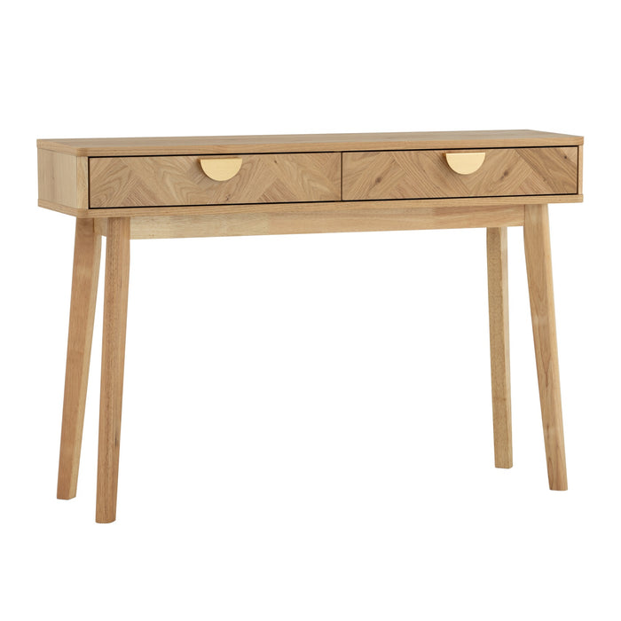 LOFTUS Console table, oak/natural, 120x30x80.5 cm, 134118