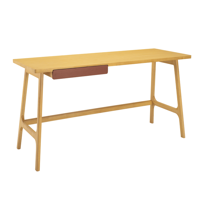 MOREY Working Desk, Oak/Ash Veneer, 140x50x75 cm, 1349032