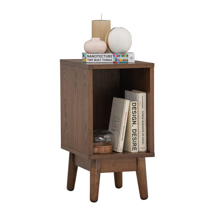 TENRI Bedside table, cocoa, 25x35x50 cm, 150001