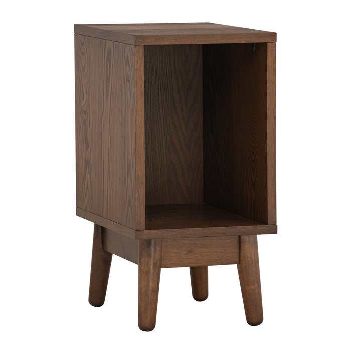 TENRI Bedside table, cocoa, 25x35x50 cm, 150001