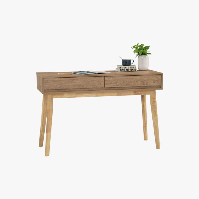 HIRADO Console table, Oak/Walnut, 120x40x76.5 cm, 124058