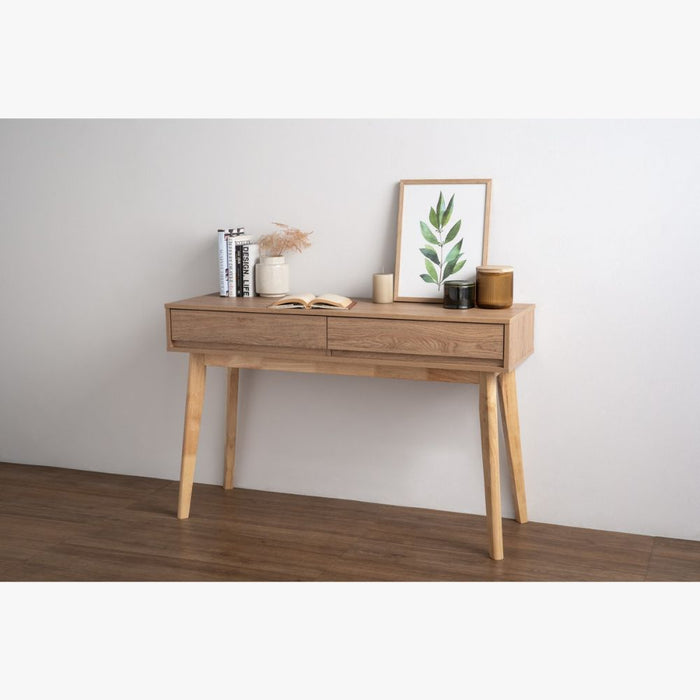 HIRADO Console table, Oak/Walnut, 120x40x76.5 cm, 124058