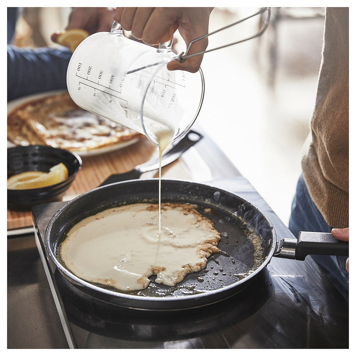 MIDDAGSMAT crepe-/pancake pan, non-stick coating/stainless steel, 24 cm