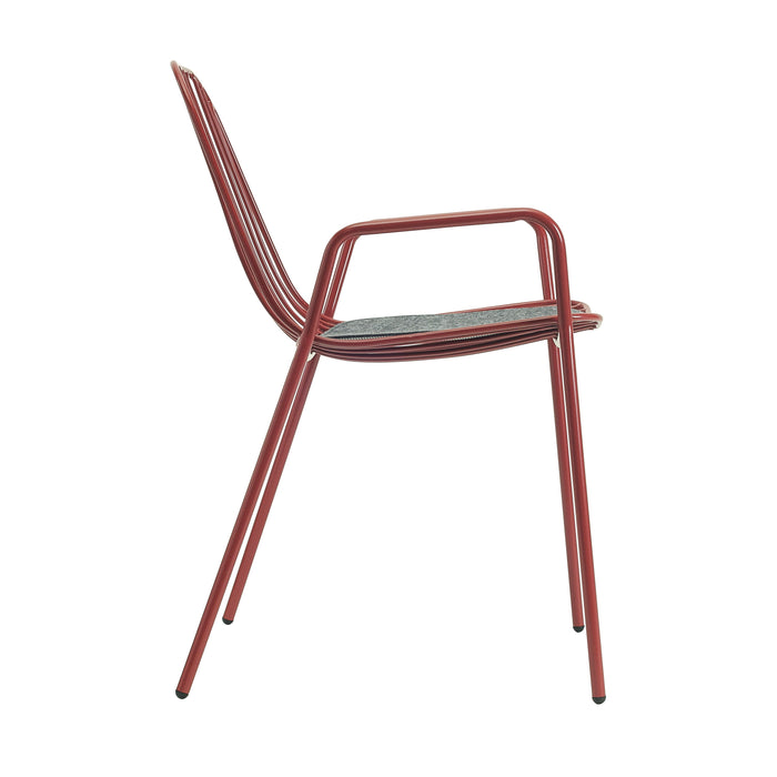 NERISSA Chair, matt red, 52x51.5x77.5 cm