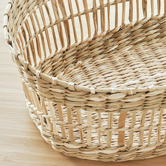 PENNFISK Basket, natural sedge/handmade oval