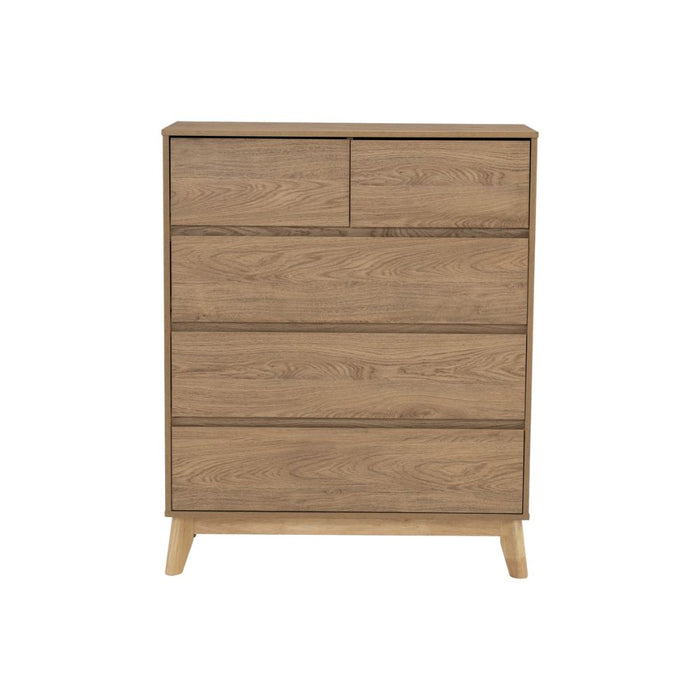 HIRADO Tall Sideboard, natural, 90x40x110 cm, 343042