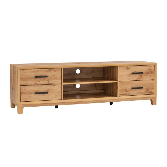 OREGON TV bench, wotan oak, 165x45x50 cm, 335071