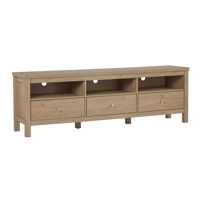 RHODES TV bench, oak, 180x39x58 cm, 336048