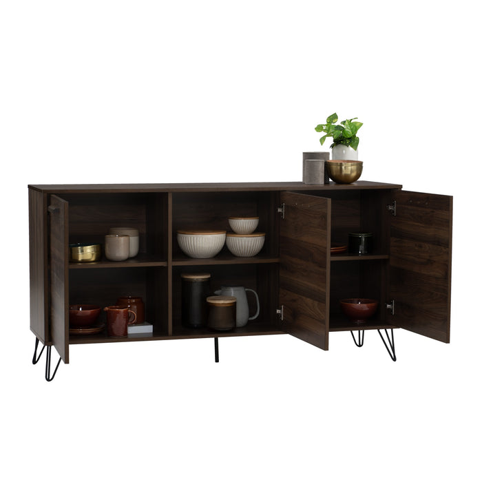 SAMOS Sideboard, walnut, 149x40x74.4 cm, 344030