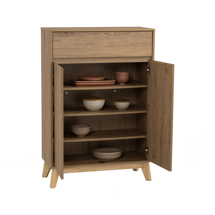 HIRADO Multi Functional Cabinet, Oak, 80x34x117 cm, 372065