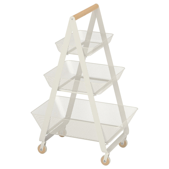 RISATORP trolley, white, 57x39x86 cm