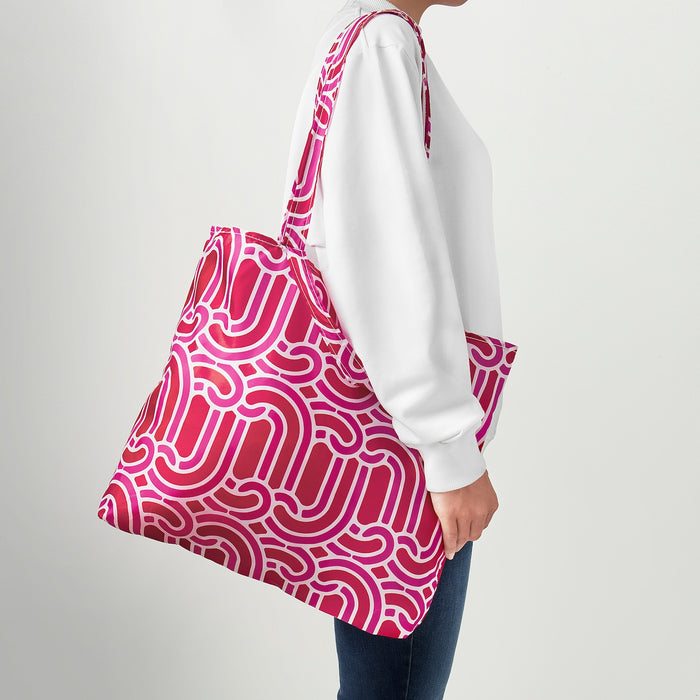 SOTRONN carrier bag, pink/red, 45x36 cm