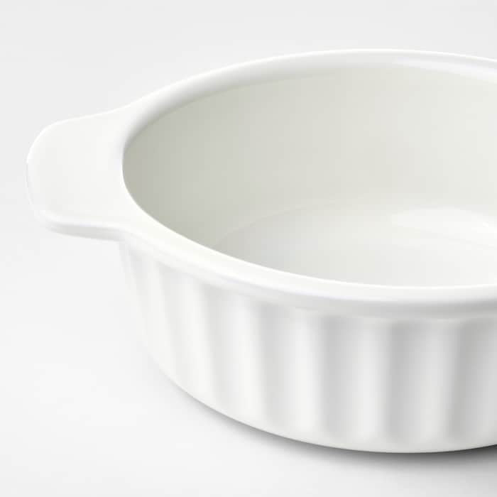 POETISK Oven dish, off-white, 23x19 cm