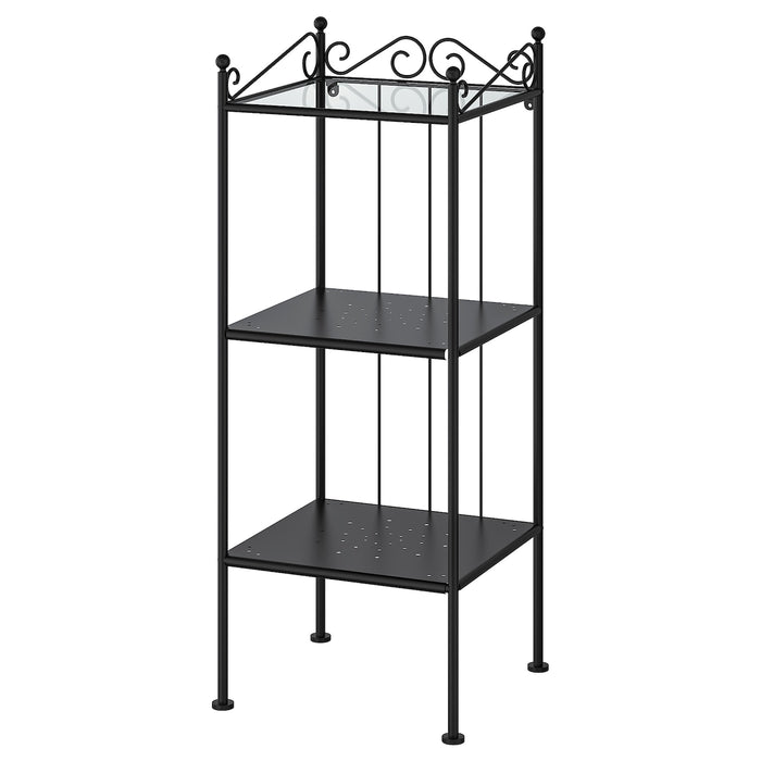 RONNSKAR shelving unit, black, 42x103 cm