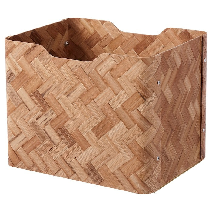 BULLIG Box, bamboo/brown, 25x32x25 cm