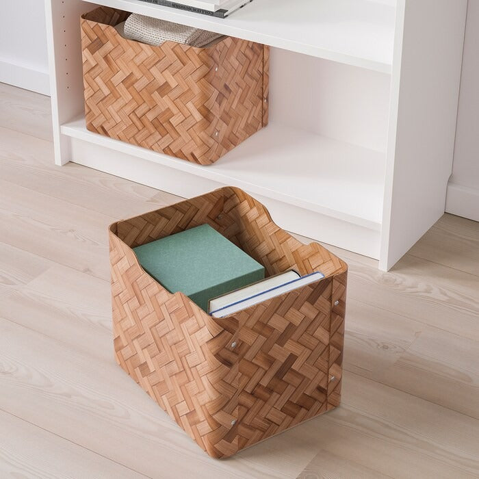 BULLIG Box, bamboo/brown, 25x32x25 cm