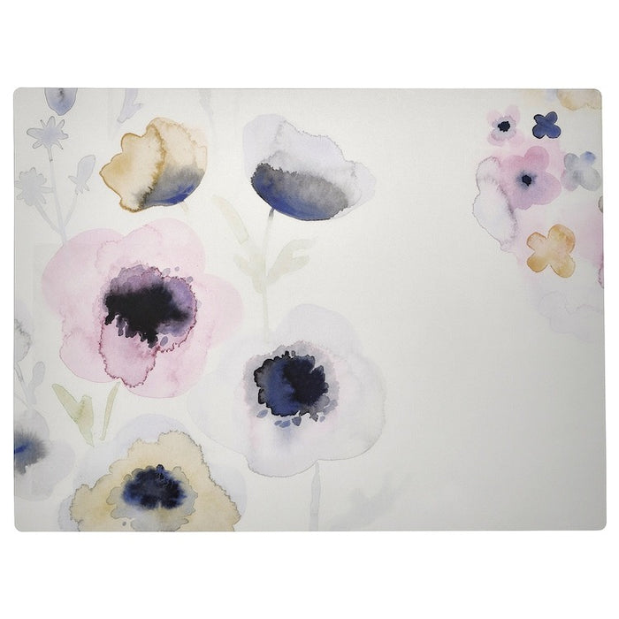 SOMMARFLOX place mat, patterned flower/multicolour