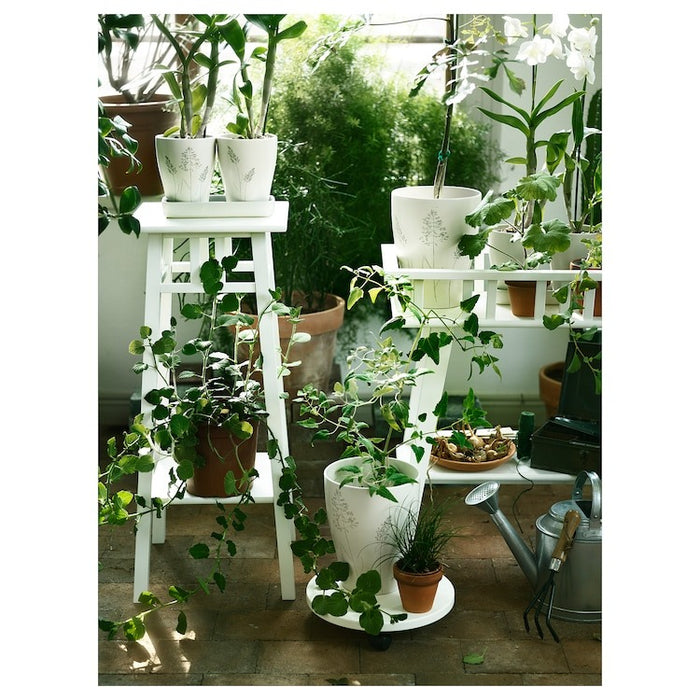 LANTLIV Plant stand, white, 78 cm