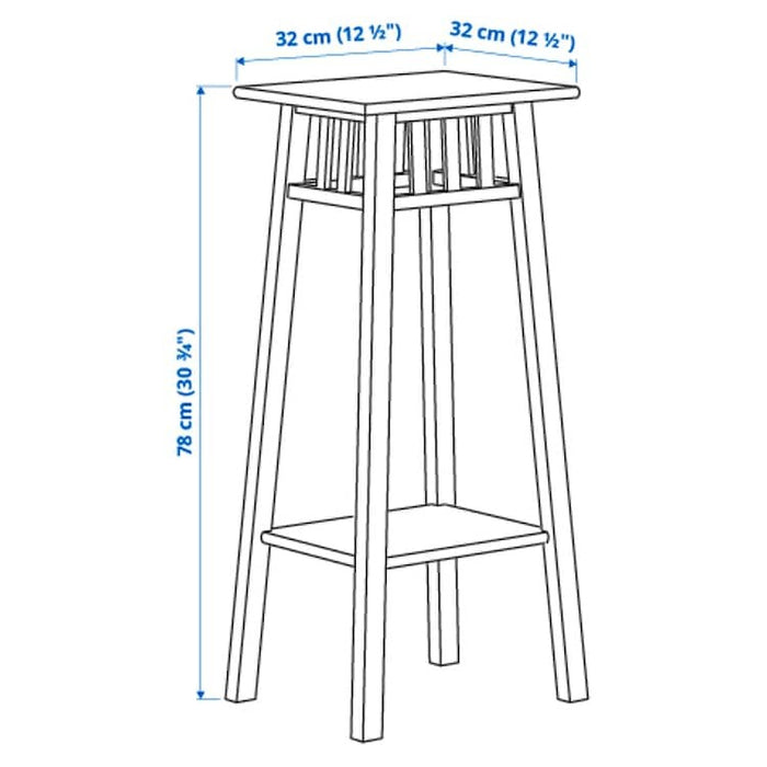 LANTLIV Plant stand, white, 78 cm