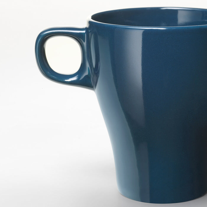 FARGRIK mug, dark turquoise, 25 cl