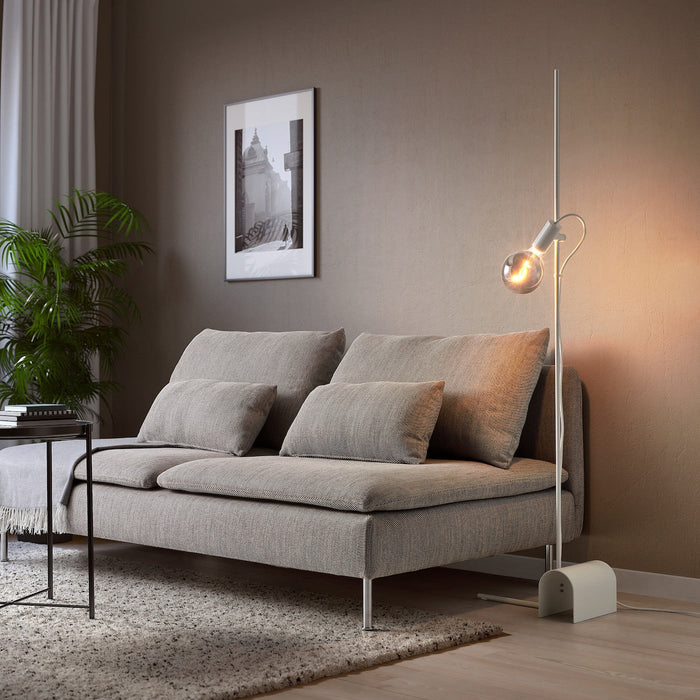 HARSLINGA floor lamp, white, 60538903