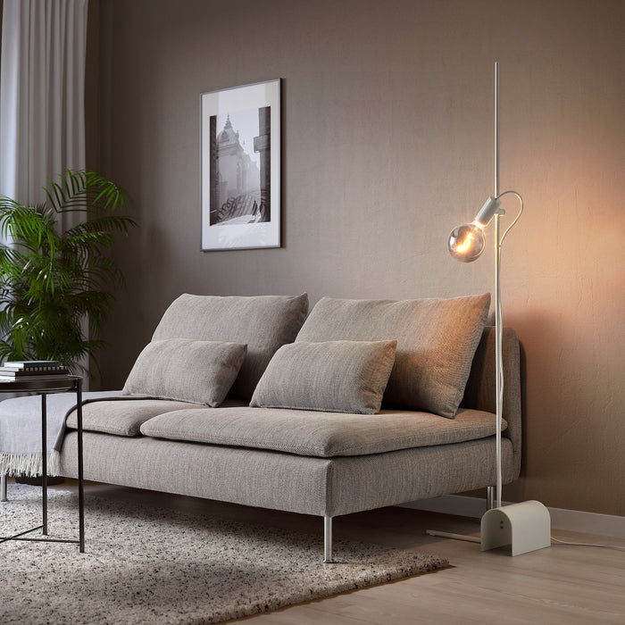 HARSLINGA floor lamp, white