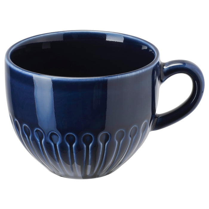 STRIMMIG mug, stoneware blue, 36 cl