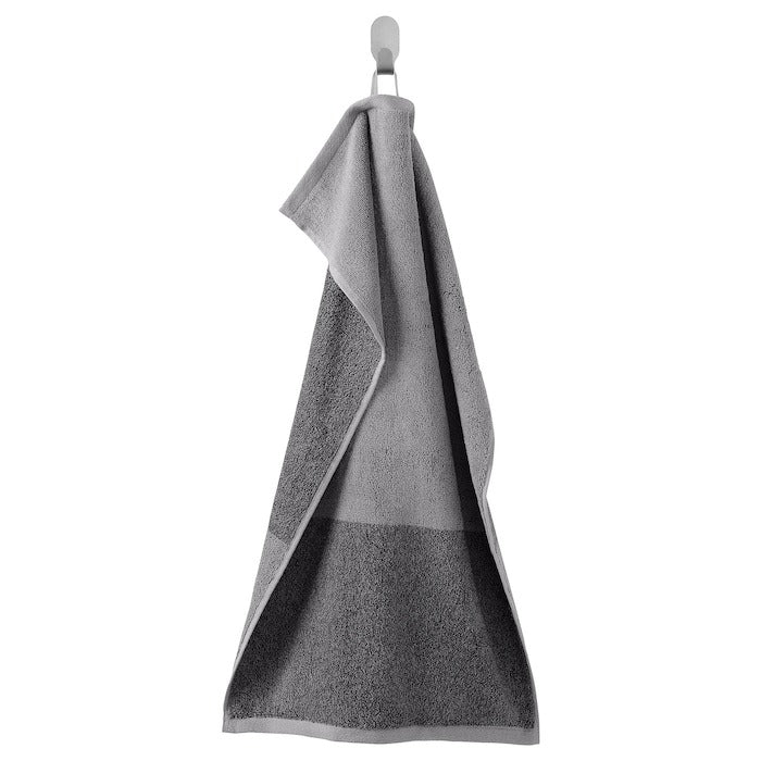 HIMLEAN Hand towel, dark grey/mélange, 40x70 cm