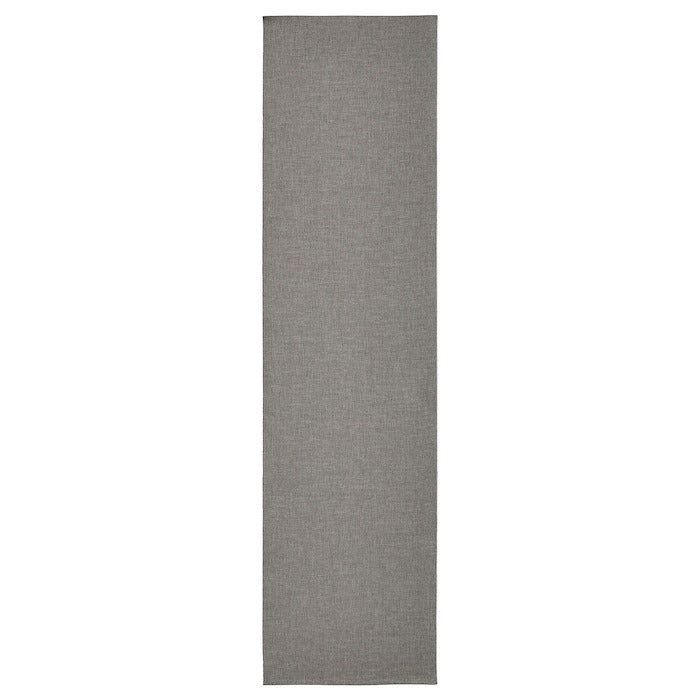 SVARTSENAP Table-runner, grey, 35x130 cm