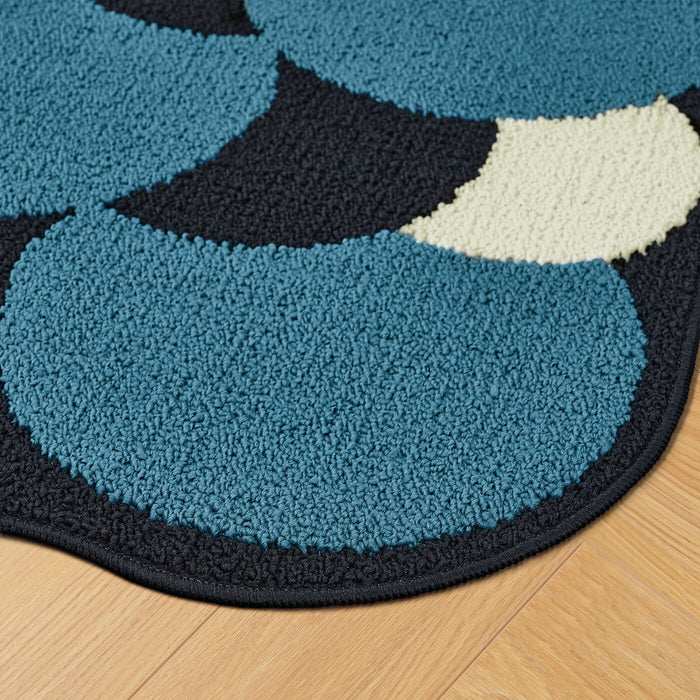 RALER door mat, blue, 40x60 cm