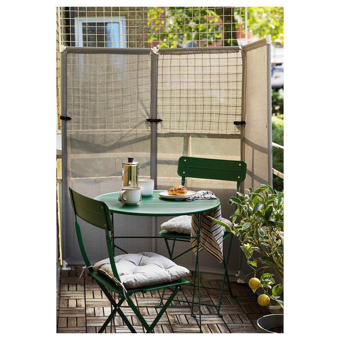 YTTERSKAR privacy screen, outdoor, grey, 185x150 cm