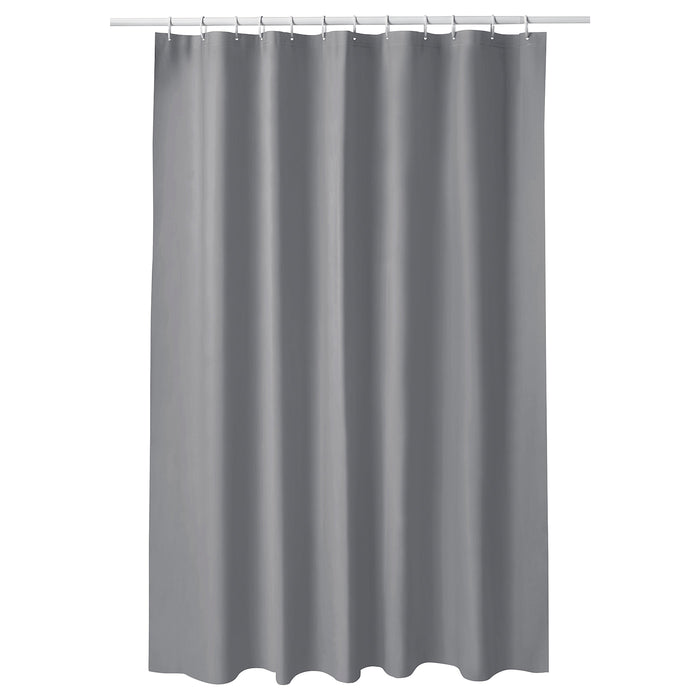 LUDDHAGTORN shower curtain, grey, 180x200 cm