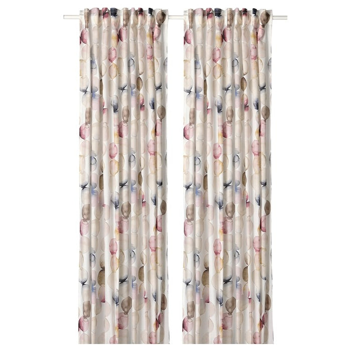 SACKMAL curtains, 1 pair, multicolour, 145x250 cm