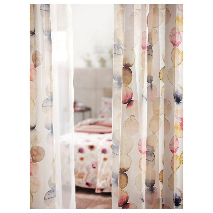 SACKMAL curtains, 1 pair, multicolour, 145x250 cm