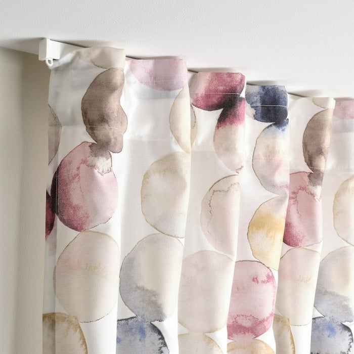 SACKMAL curtains, 1 pair, multicolour, 145x250 cm