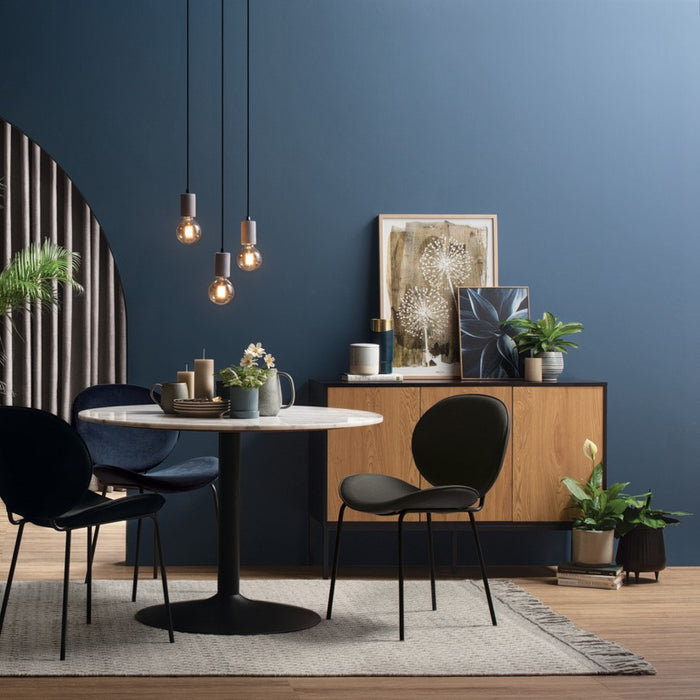 SLIGO Sideboard with 3 door, black/oak, 120x40x82 cm, 344009