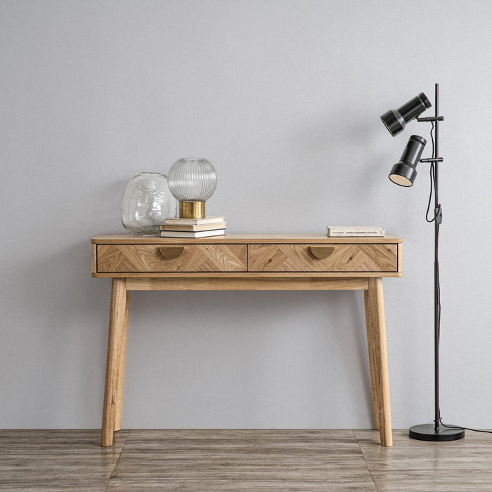 LOFTUS Console table, oak/natural, 120x30x80.5 cm, 134118